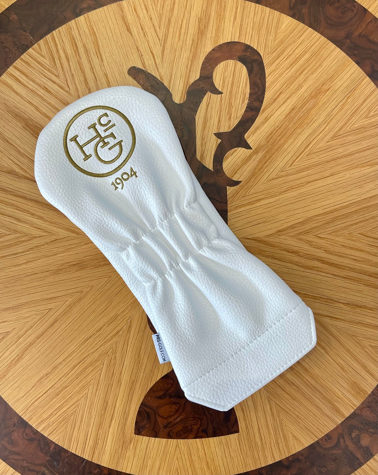 HOLYWOOD Driver Headcover: White and Gold