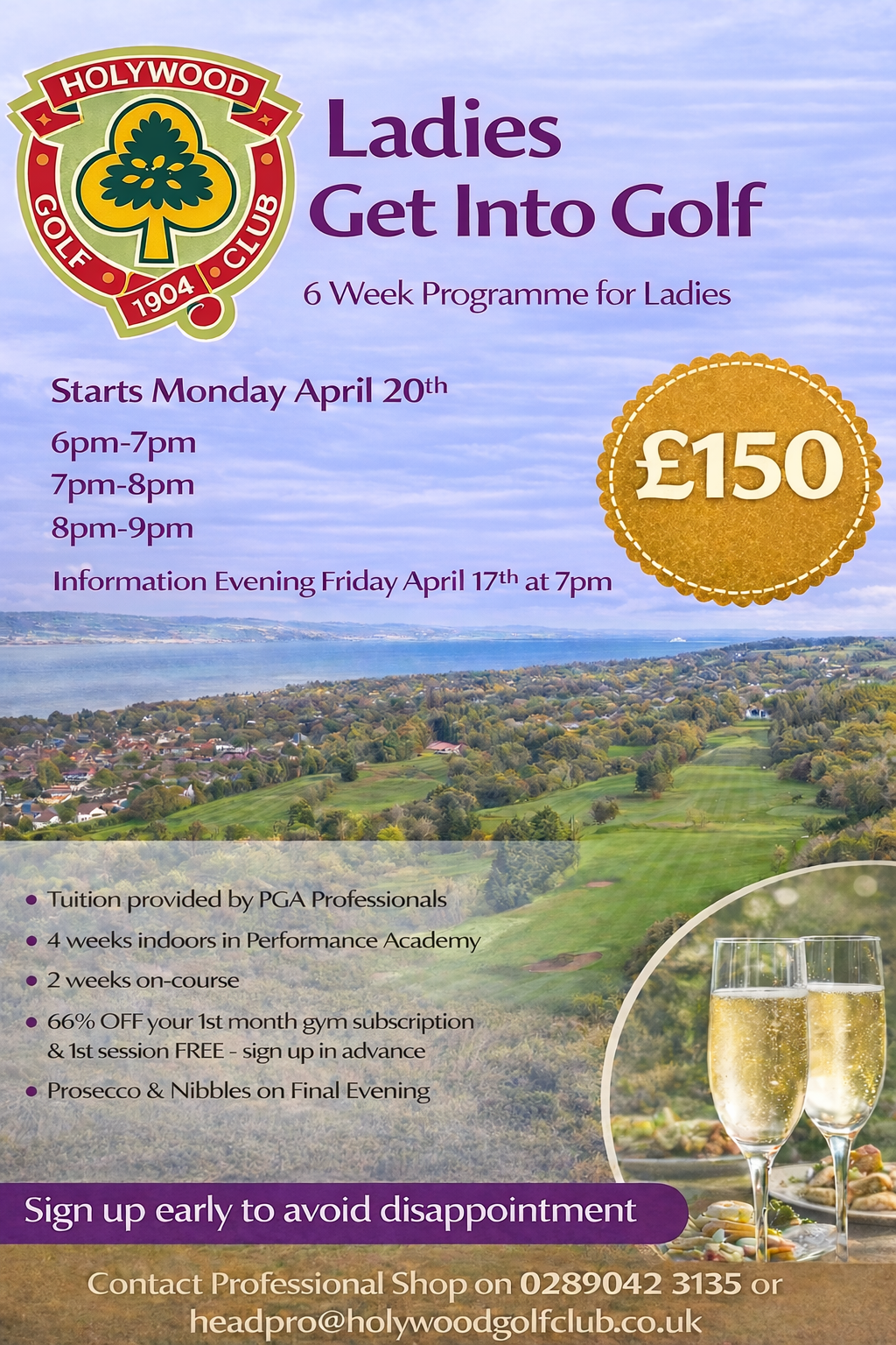 Ladies into Golf - 6 week course - STARTING APRIL 20TH 2026